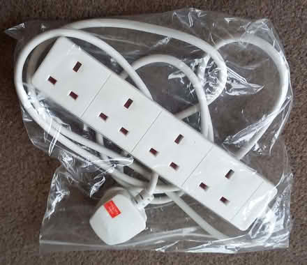Photo of free 1 - Extension Lead - 4 Sockets, Approx 190cm Cable (DA8) #1
