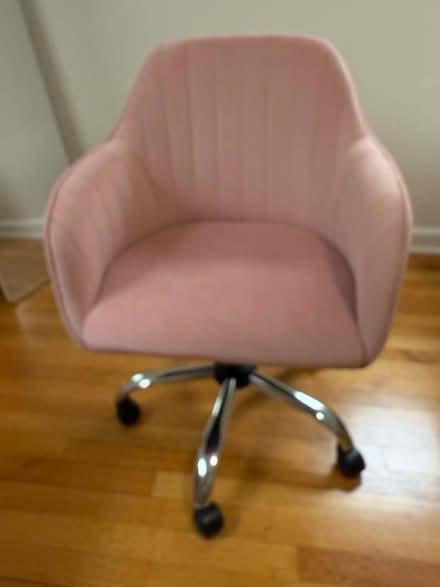 Photo of free Peach fabric rolling chair (Mount Vernon, NY) #1