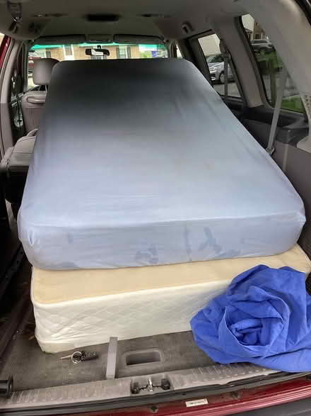 Photo of free Twin mattresses and bed frame (Allen Pond area of Bowie) #1