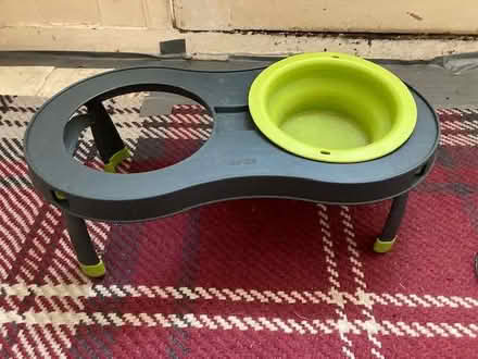 Photo of free Foldable dog bowl stand with collapsible bowl (Port of Wisbech PE13) #2