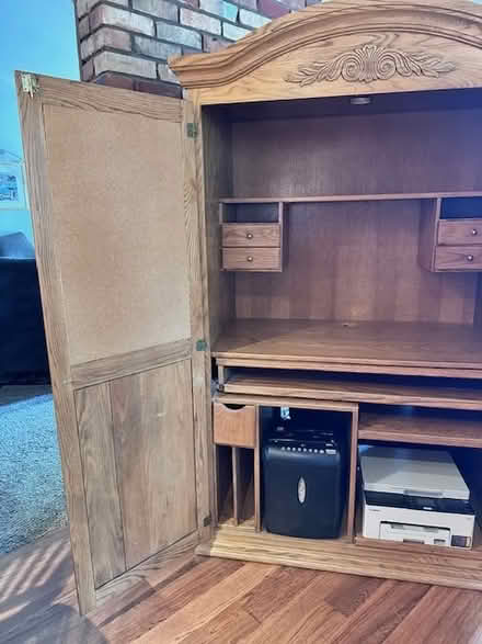 Photo of free Oak Desk Cabinet (NW) #2