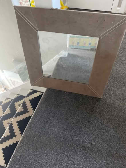 Photo of free Square brown velvet mirror (Teignmouth TQ14) #1