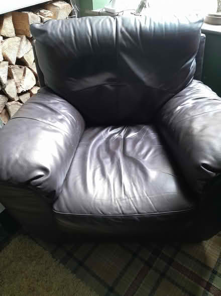 Photo of free BROWN Leather suite (Kirkby Stephen) #2