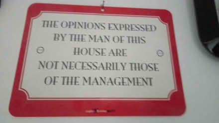 Photo of free Humourous wall sign (Horsham, near Bennetts Field) #1