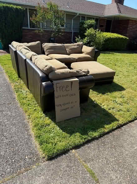 Photo of free Sectional Couch (Northeast Portland) #1