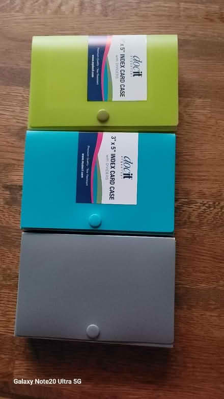 Photo of free 3 index card boxes 3x5 (Kensington) #1