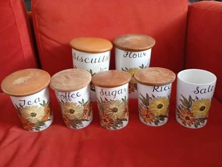 Photo of free Vintage Crown Devon Cannisters (Buxworth SK23) #1