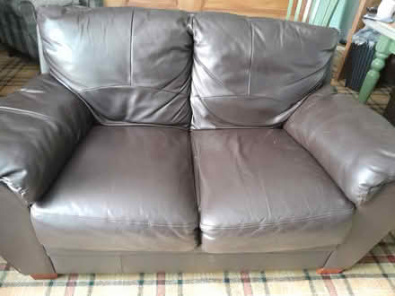 Photo of free BROWN Leather suite (Kirkby Stephen) #1