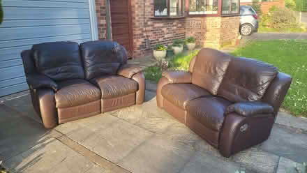 Photo of free Two, two-seater sofa recliners (Marple SK6) #1