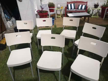 Photo of free Ikea white plastic chairs (Joppa EH15) #1