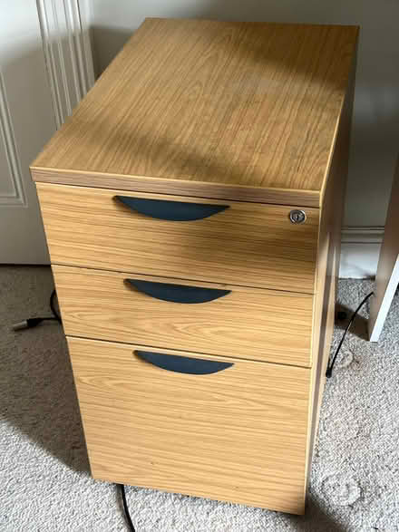 Photo of free Wooden side filing cabinet (Richmond TW9) #2