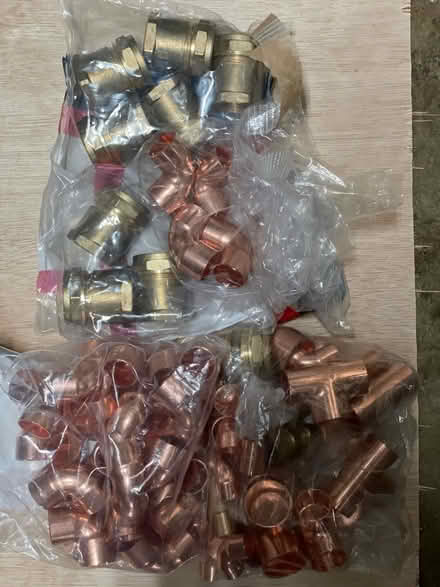 Photo of free New 22mm & 28mm pipe fittings (Chilworth GU4) #1