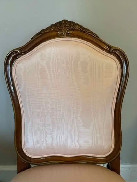 Photo of free Victorian Pink Silk Chair (Cottageville, South Brunswick) #2