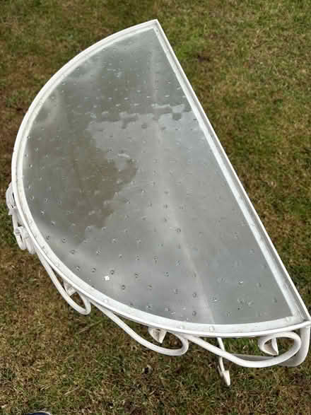 Photo of free Old glass/metal side table (Lymm) #3