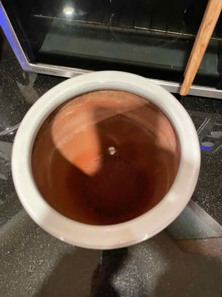 Photo of free Two White Plant Pots (Near 11 and Woodward) #2