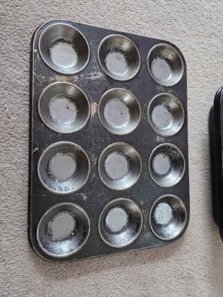 Photo of free Well used kitchen tins/paella dish (Little Heath RG31) #2