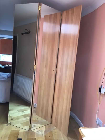 Photo of free 3-panel room divider (arras) with 2 full length mirrors (Chesham HP5) #1