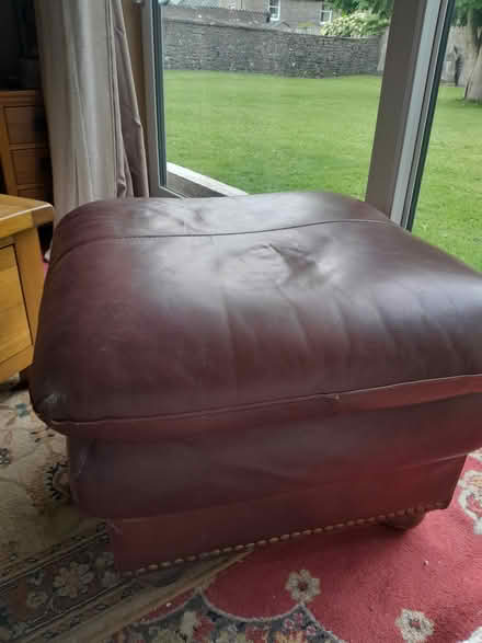 Photo of free Leather Pouffe (Kirkby Stephen) #1
