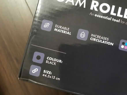 Photo of free Foam roller 45cm - Black (N16) #3
