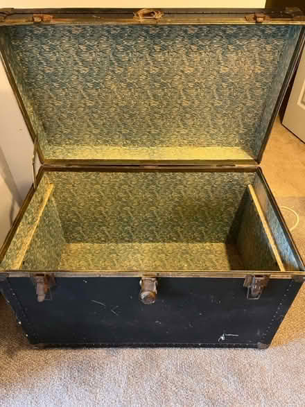 Photo of free Antique steamer trunk (Willington) #3