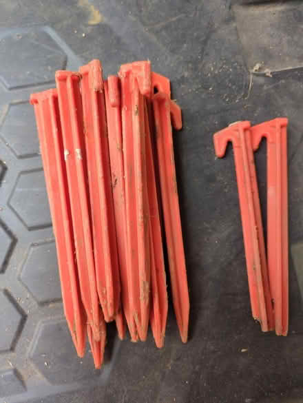 Photo of free Plastic tent pegs (Haxby York YO323) #1