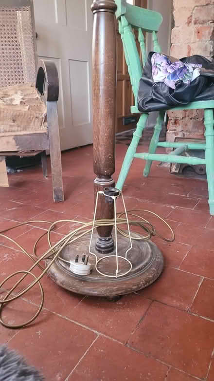 Photo of free Tall lamp without the shade (Knighton) #2