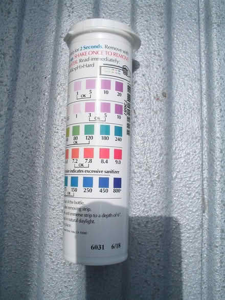 Photo of free Freshwater 5-way water test strips (castro valley) #2
