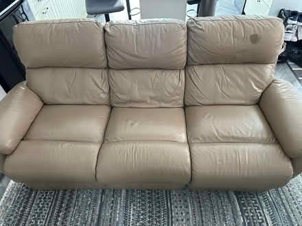 Photo of free Leather recliner sofa (Walsall WS6) #1
