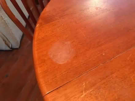 Photo of free Solid wood extendable table and set of 4 chairs. (Malvern Link WR14) #3