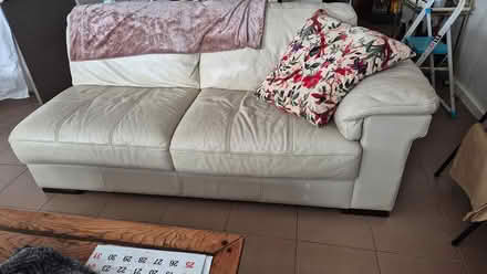 Photo of free 2 seater leather sofa (sydenham) #1