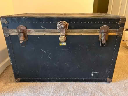 Photo of free Antique steamer trunk (Willington) #1