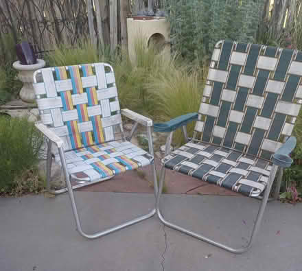 Photo of free aluminum folding project chairs (santa fe near co-op) #1