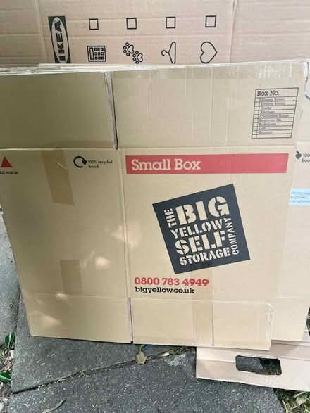 Photo of free 10 small Cardboard boxes (Chiswick) #1
