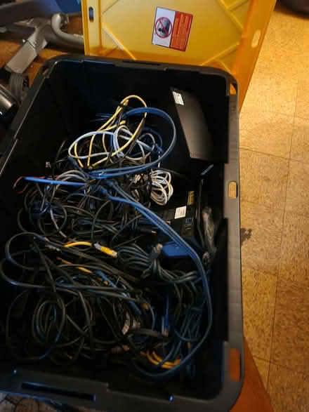 Photo of free Bin of cables (Temple Hills,MD) #2