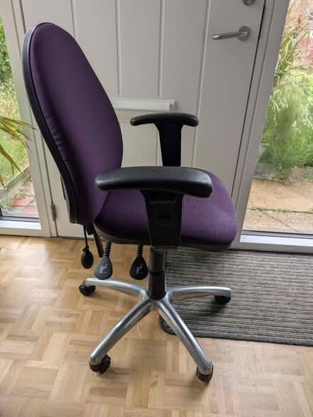 Photo of free Office chair - purple (CB4) #4