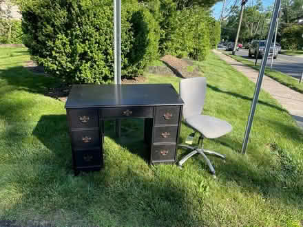 Photo of free Student desk and chair (Harrison St in Princeton, NJ) #1