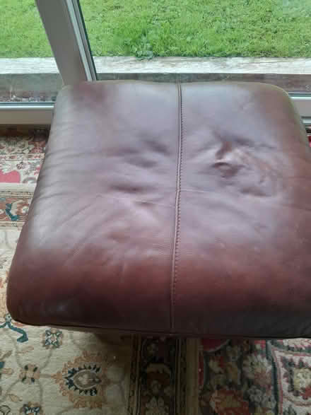 Photo of free Leather Pouffe (Kirkby Stephen) #2