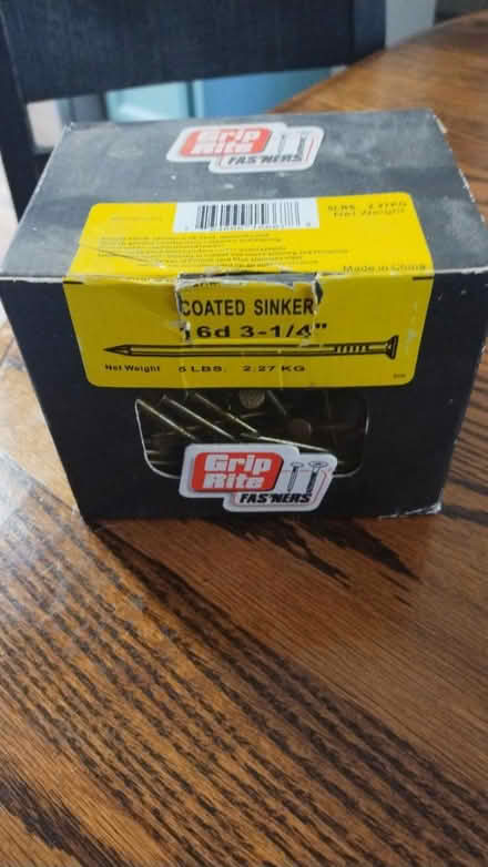 Photo of free 16 do Framing nails (Vacaville) #1
