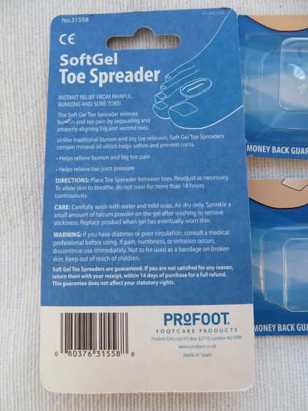 Photo of free ProFoot Soft Gel Toe Spreaders (3 new packs) (CO15) #3