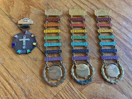 Photo of free Rainbow Girls Merit pins and cross (Livermore (near Hagemann Park)) #1