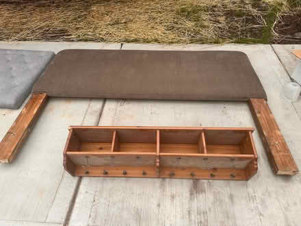 Photo of free King headboard & coat cubby (Woodridge) #1