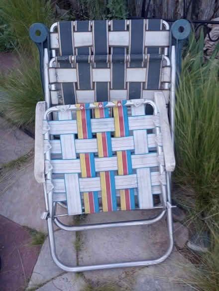 Photo of free aluminum folding project chairs (santa fe near co-op) #3