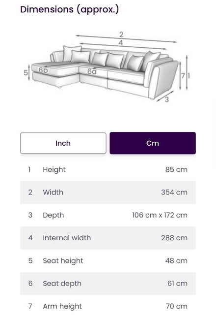 Photo of free Very Large navy fleck sofa with chase lounge one end (Cranfield MK43) #2