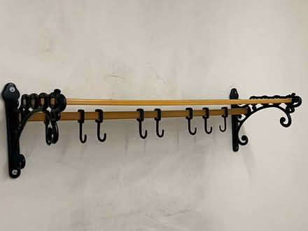 Photo of free Kitchen rail and hook saucepan storage (Barleybank G66) #1