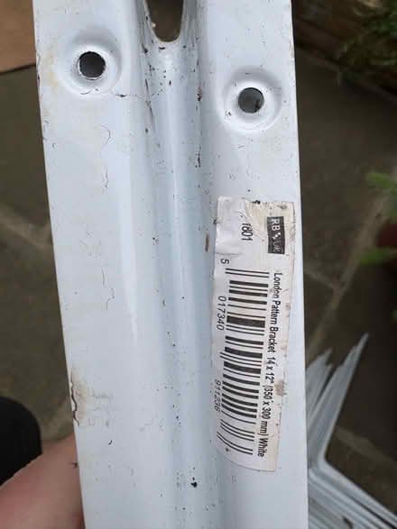 Photo of free 16 White Brackets 14 x 12” (Woodlands TW7) #2
