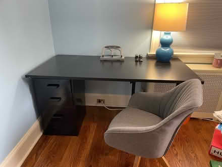 Photo of free Desk, chair, lamp (Harrison St in Princeton, NJ) #1