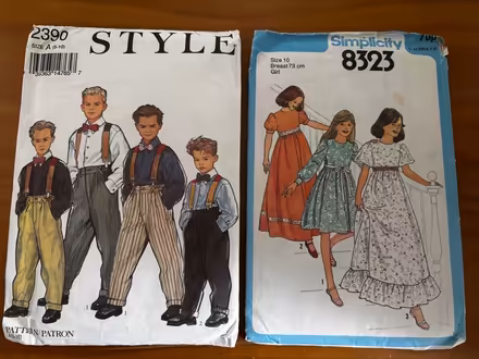 Photo of free 2 x Children's Dress Patterns - Girls & Boys (Lemsford AL8) #1