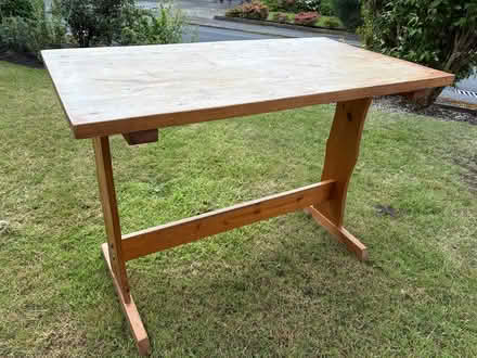 Photo of free Pine wooden table (Lymm) #1