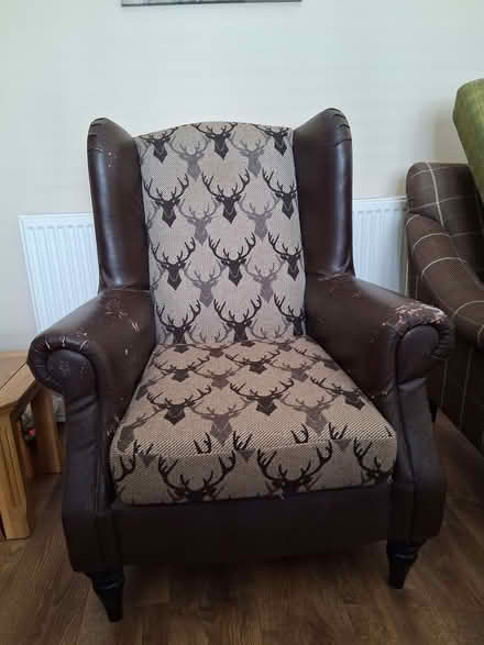 Photo of free High backed chair - upcycle project (Hoddesdon EN11) #1