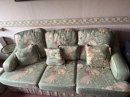 Photo of free 3 seater sofa, armchairs & stool (Terenure) #1